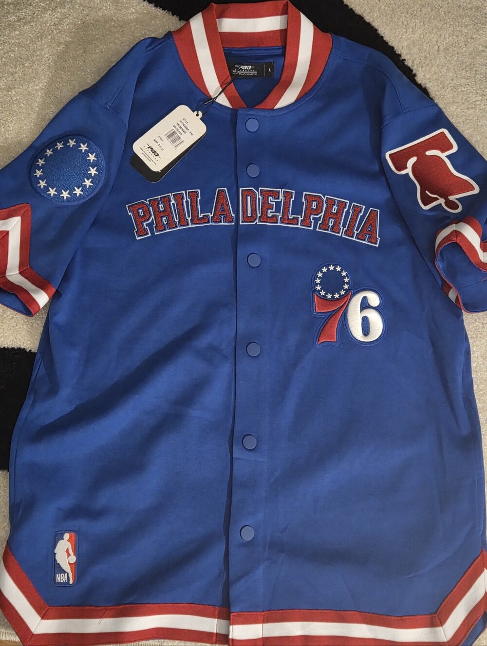 PRO STANDARD PHILADELPHIA 76ERS WARM UP JACKET